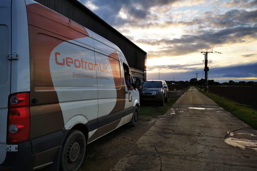 Geotron rig mobilised on site