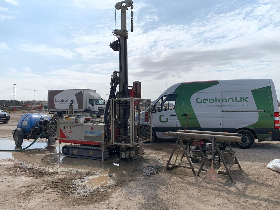 Geotron crew on a site investigation